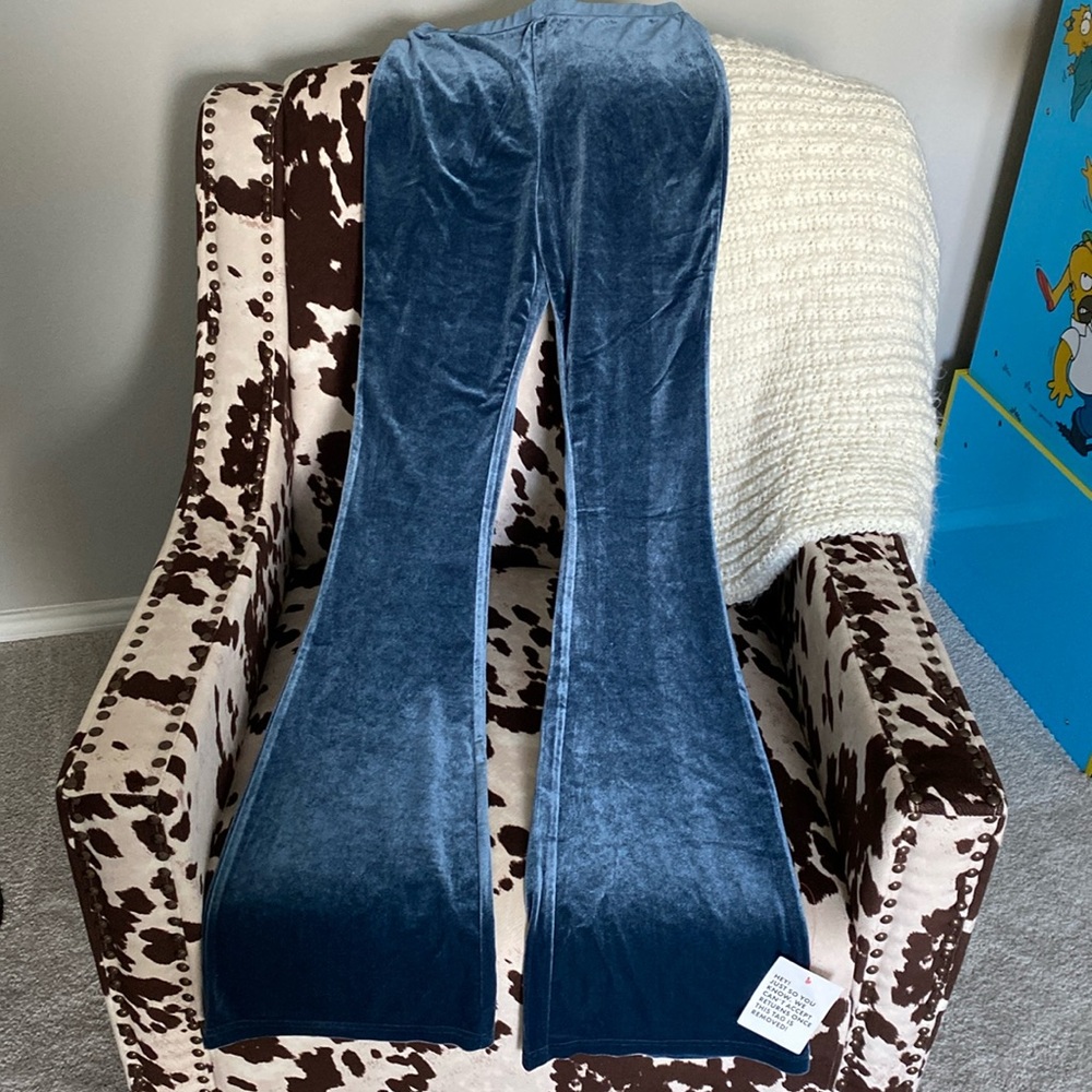 ASOS velvet flare pants